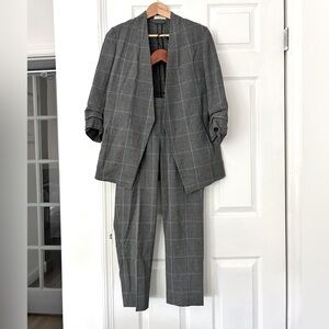 Aritzia Babaton Plaid Summer Suit